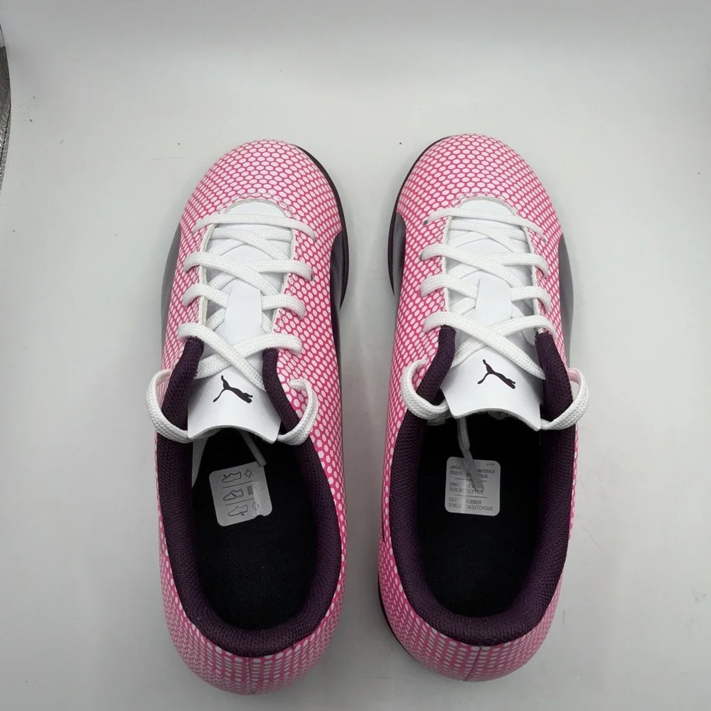Puma Spirit FG Jr 104493 09‎ Soccer Cleat, Big Kid's Size 3.5, Pink NEW